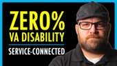 Zero percent VA disability rating.